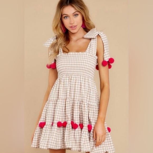 Sundress Beige Textured mini dress - Picture 6 of 11